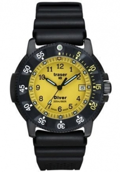 Traser H3 P6504 Para Marine Tritium Yellow Diver Watch