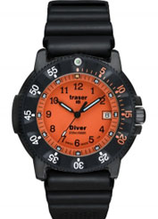 Traser H3 P6504 Para Marine Tritium Orange Diver Watch.