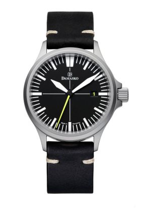 Damasko DS30 Submarine Steel Automatic Watch with Yellow Hand