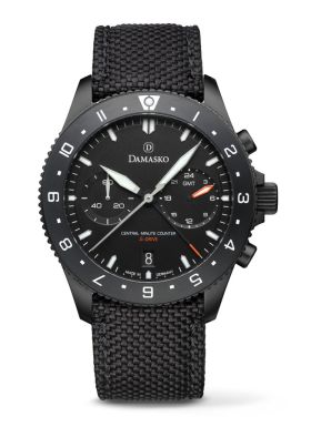 Damasko DC89 Black Si GMT Chronograph  with 3 time zones