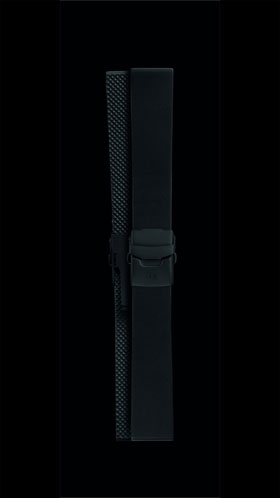 Damasko 22mm Sport Rubber Strap with Black Deployment Buckle