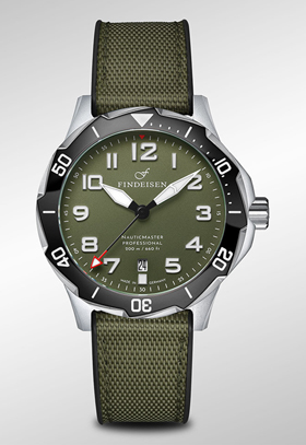 Findeisen NauticMaster Field Diver Olive Automatic Watch