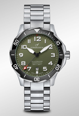 Findeisen NauticMaster Field Diver Olive Automatic Watch #7