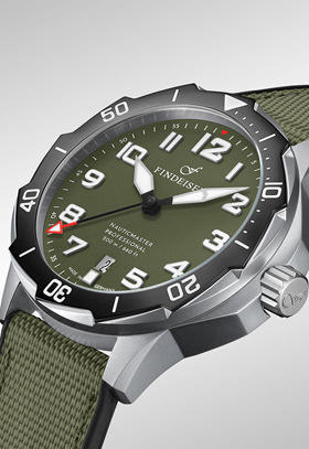 Findeisen NauticMaster Field Diver Olive Automatic Watch #3