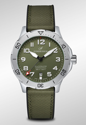 Findeisen NauticMaster Field Diver Olive Automatic Watch #2