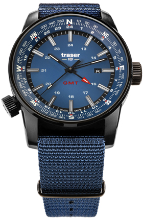 Traser P68 Pathfinder GMT Blue Outdoor Watch 109034