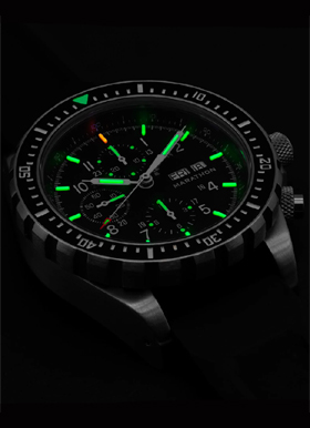 Marathon CSAR Automatic  Tritium Pilot Chronograph Watch #3