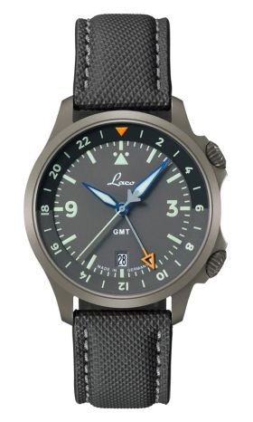 Laco 40MM Frankfurt GMT Grau Automatic Watch 862188