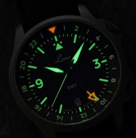 Laco 40MM Frankfurt GMT Grau Automatic Watch 862188 #3